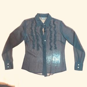 Sheer Black Blouse